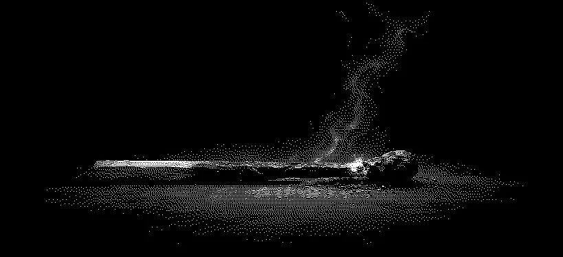 A burnt-out matchstick