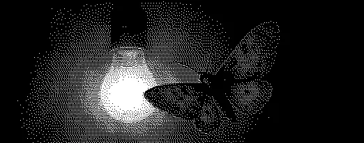 A moth flying near a lightbulb